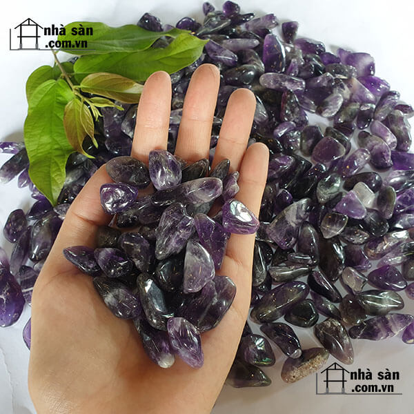 Đá Thạch Anh Vụn Tím Đánh Bóng Đá Thạch Anh Vụn Tím Đánh Bóng
