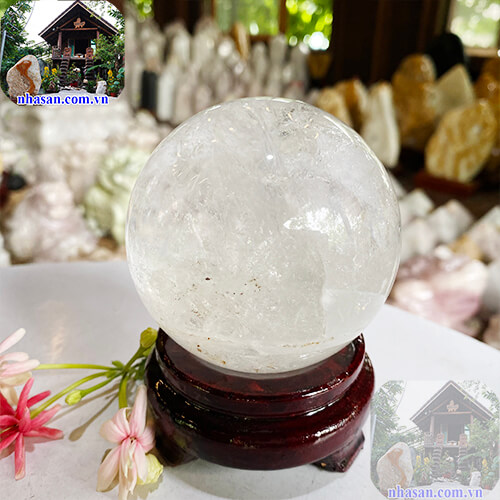 Mua quả cầu thạch anh trắng ở đâu Mua quả cầu thạch anh trắng ở đâu