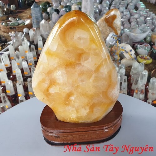 Buy Gold Cotton Quartz Stone Pillar