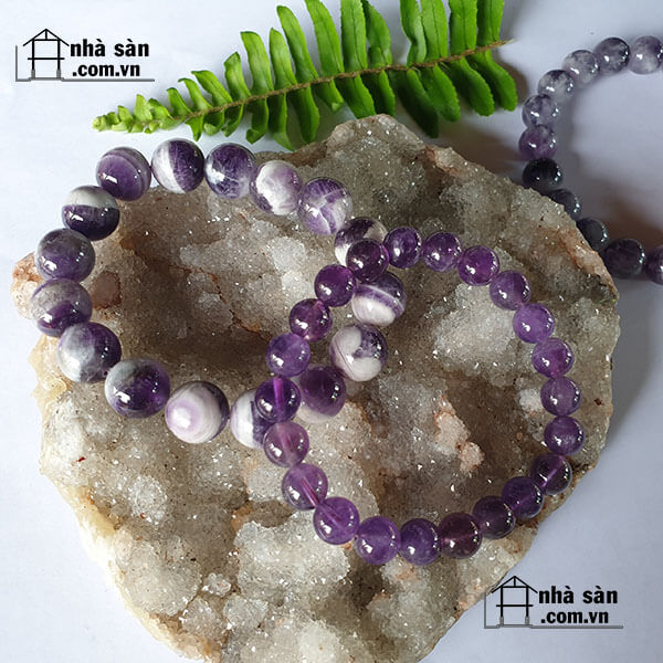 Vòng Tay Đá Thạch Anh Tím Tự Nhiên Vòng Tay Đá Thạch Anh Tím Tự Nhiên