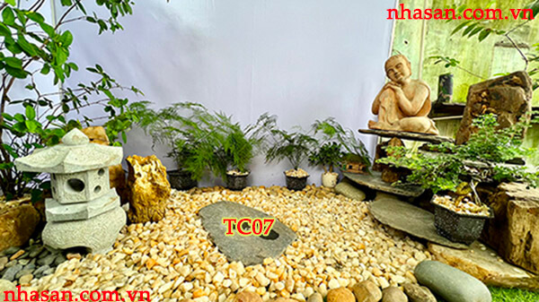 Mẫu tiểu cảnh phong thủy sân vườn trước nhà TC07 Mẫu tiểu cảnh phong thủy sân vườn trước nhà TC07