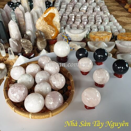 Quả Cầu Bi Đá Thạch Anh Phong Thủy