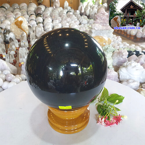 Quả cầu đá canxedon tự nhiên QC740 Quả cầu đá canxedon tự nhiên QC740