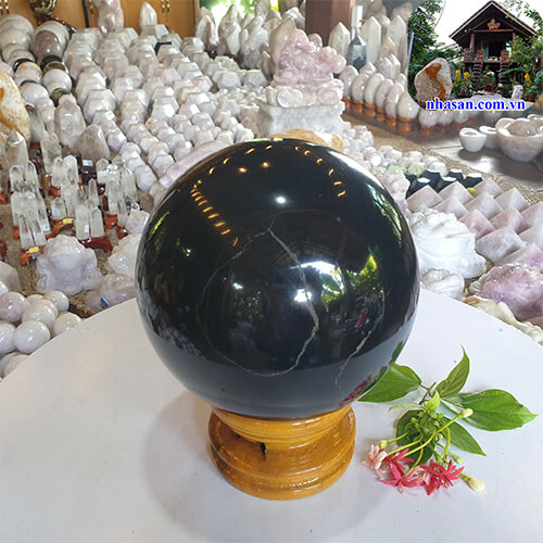 Qủa cầu phong thủy đá Canxedo Qủa cầu phong thủy đá Canxedo