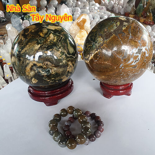 Quả Cầu Đá Canxedon Phong Thủy Quả Cầu Đá Canxedon Phong Thủy