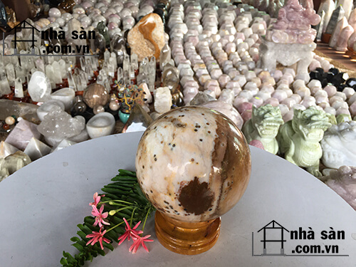 Quả Cầu Đá Mã Não Phong Thủy Quả Cầu Đá Mã Não Phong Thủy