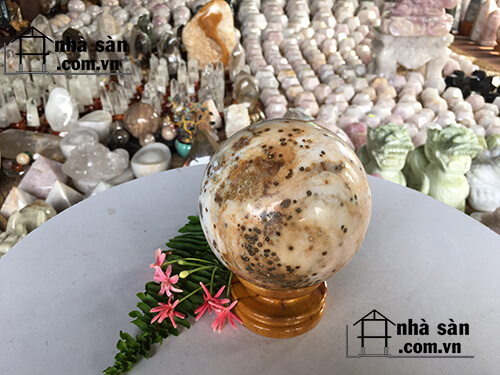 Quả Cầu Đá Phong Thủy Đá Mã Não