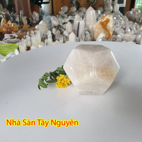 Quả Cầu Đá Thạch Anh 12 Mặt Phong Thủy