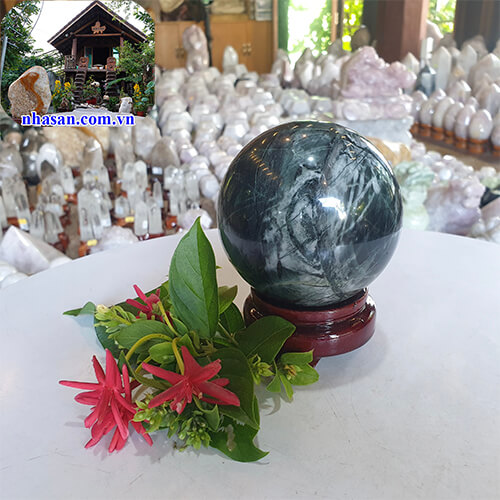 Quả Cầu Đá Canxedon Phong Thủy Quả Cầu Đá Canxedon Phong Thủy