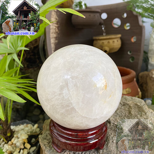 Quả cầu phong thủy đá tự nhiên Quả cầu phong thủy đá tự nhiên