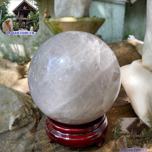 Quả cầu thạch anh hồng nên đặt ở đâu Quả cầu thạch anh hồng nên đặt ở đâu