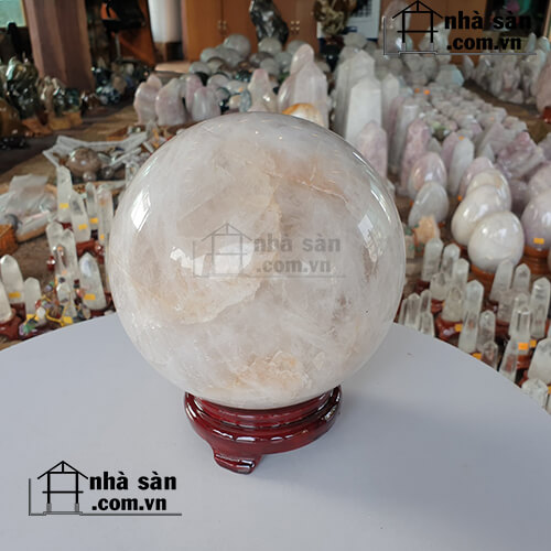 Quả Cầu Tròn Đá Thạch Anh