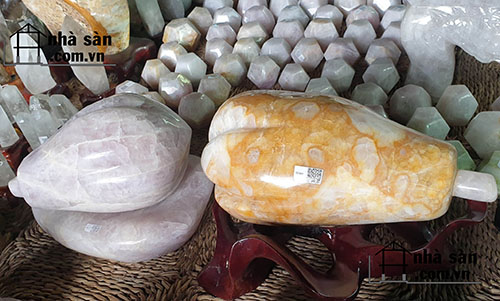 Quả Đu Đủ Đá Thạch Anh Tự Nhiên Quả Đu Đủ Đá Thạch Anh Tự Nhiên