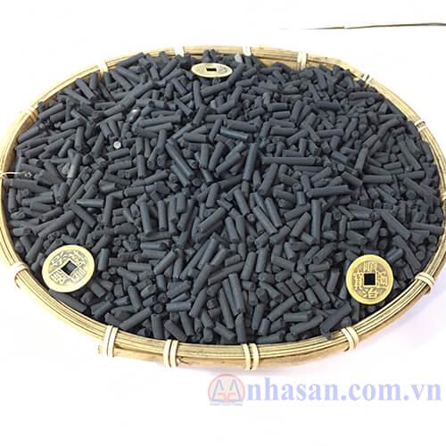 Activated carbon eliminates evil rays radiated underground