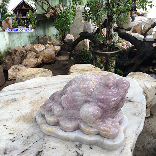 Thiềm thừ đá thạch anh phong thủy Thiềm thừ đá thạch anh phong thủy