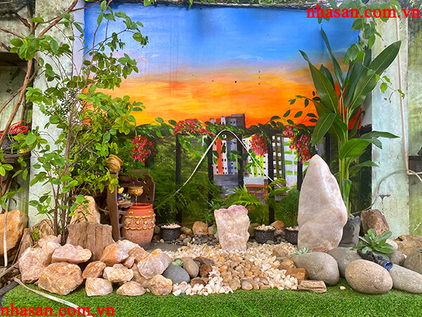 Tiểu cảnh ban công phong thủy TC16 Tiểu cảnh ban công phong thủy TC16