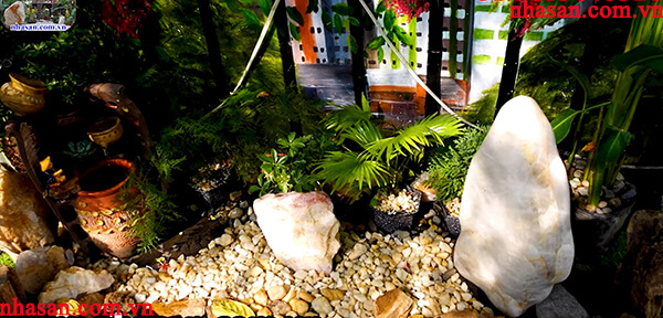 Tiểu cảnh phù hợp với ban công có diện tích hạn hẹp Tiểu cảnh phù hợp với ban công có diện tích hạn hẹp