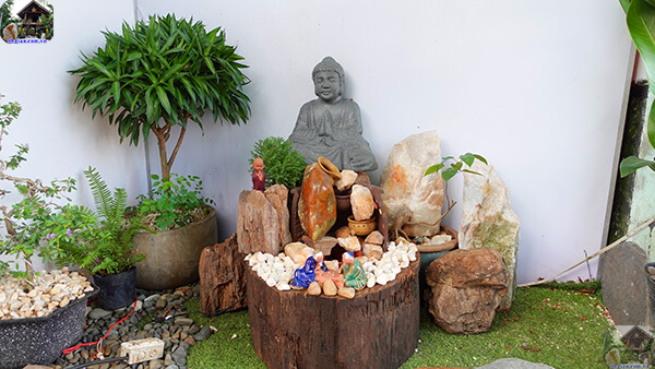 Tiểu cảnh thiền phong thủy giúp gia chủ nạp năng lượng Tiểu cảnh thiền phong thủy giúp gia chủ nạp năng lượng