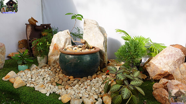 Diện tích tiểu cảnh khoảng 1m2 Diện tích tiểu cảnh khoảng 1m2