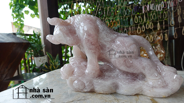 Trâu Đá Thạch Anh 12 con giáp