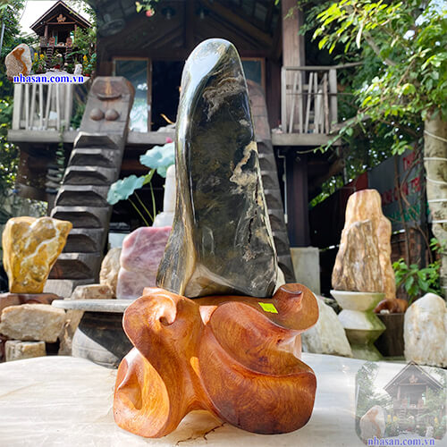 trụ canxedon nâu xám trang trí cực phẩm phong thủy trụ canxedon nâu xám trang trí cực phẩm phong thủy