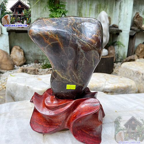 trụ đá canxedon nâu cafe thiên nhiên phong thủy trụ đá canxedon nâu cafe thiên nhiên phong thủy