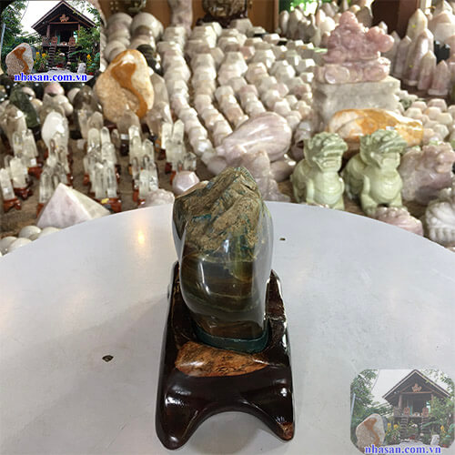 Trụ đá canxedon phong thủy CXD89-3 Trụ đá canxedon phong thủy CXD89-3