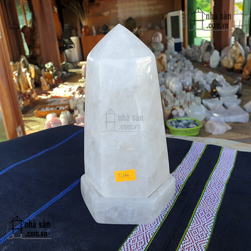 TRụ Đá Lục Giác Đá Thạch Anh Trắng