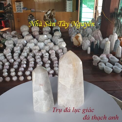 Hexagon Head Stone Quartz Stone