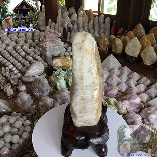 Trụ đá thạch anh bông nặng 20kg TAV131-3 Trụ đá thạch anh bông nặng 20kg TAV131-3