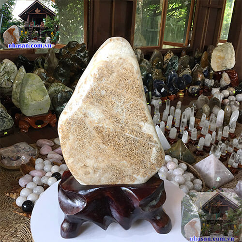 Trụ đá thạch anh bông phong thủy TAV131-2 Trụ đá thạch anh bông phong thủy TAV131-2