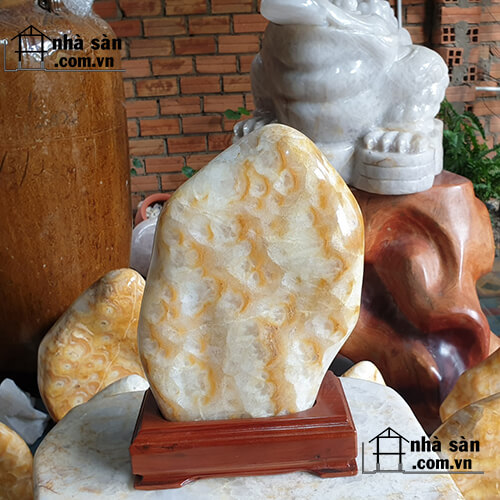 Trụ Đá Thạch Anh Bông Vàng