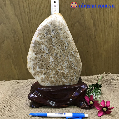 Trụ đá thạch anh bông vàng-TAV26.1