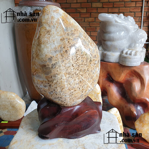 Trụ Đá Thạch Anh Bông Vàng Tự Nhiên