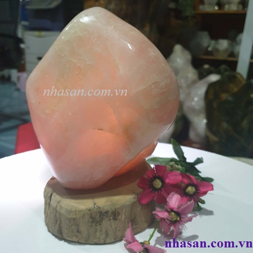 Natural Feng Shui Pink Quartz Head