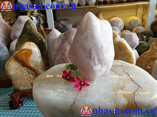 Trụ Đá Thạch Anh Hồng T181.3 Trụ Đá Thạch Anh Hồng T181.3