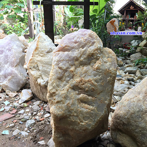 Trụ đá thạch anh hồng thô tự nhiên K77-2 Trụ đá thạch anh hồng thô tự nhiên K77-2