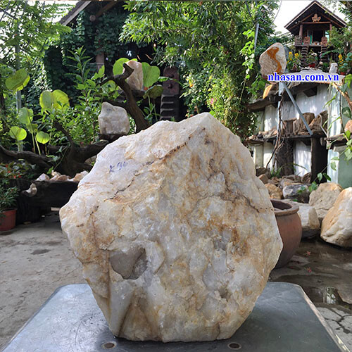 Trụ đá thạch anh hồng thô tự nhiên khối trừ tà K96-1 Trụ đá thạch anh hồng thô tự nhiên khối trừ tà K96-1