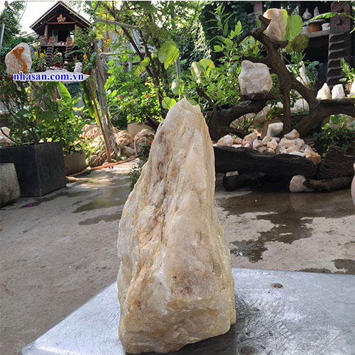 Trụ đá thạch anh hồng thô tự nhiên khối trừ tà K96-3 Trụ đá thạch anh hồng thô tự nhiên khối trừ tà K96-3