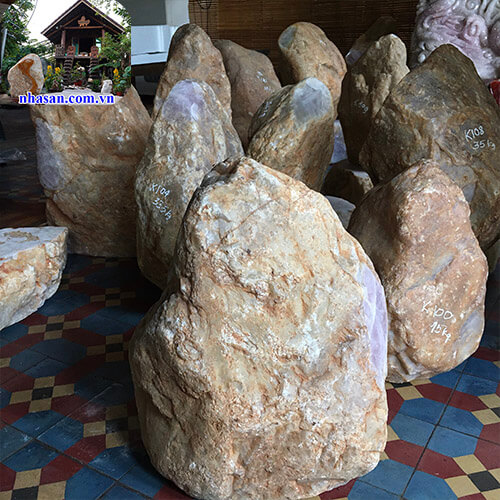 Trụ đá thạch anh hồng thô tự nhiên nguyên khối trấn trạch K102-1 Trụ đá thạch anh hồng thô tự nhiên nguyên khối trấn trạch K102-1