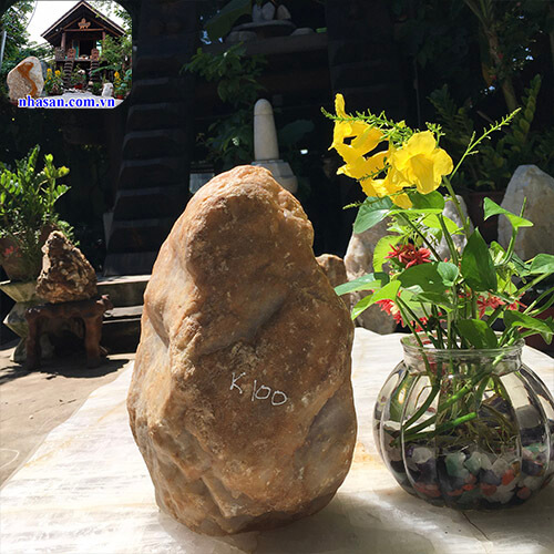 Trụ đá thạch anh hồng thô tự nhiên phong thủy K100-1 Trụ đá thạch anh hồng thô tự nhiên phong thủy K100-1