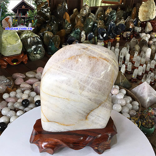 Trụ đá thạch anh hồng tự nhiên phong thủy T428-2 Trụ đá thạch anh hồng tự nhiên phong thủy T428-2