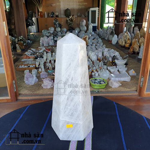 Trụ Lục Giác Đá Thạch Anh Hồng Tự Nhiên