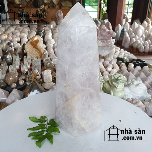 Trụ Lục Giá Đá Thạch Anh Hồng Tự Nhiên Trụ Lục Giá Đá Thạch Anh Hồng Tự Nhiên