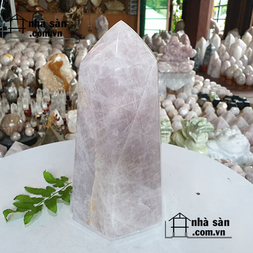 Trụ Lục Giác Đá Thạch Anh Hồng Tự Nhiên Trụ Lục Giác Đá Thạch Anh Hồng Tự Nhiên