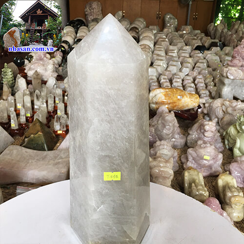 Tụ lục giác đá thạch anh trắng tự nhiên Tụ lục giác đá thạch anh trắng tự nhiên