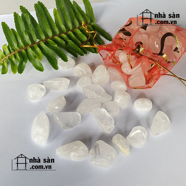 Túi Đá Thạch Anh Trắng Túi Đá Thạch Anh Trắng