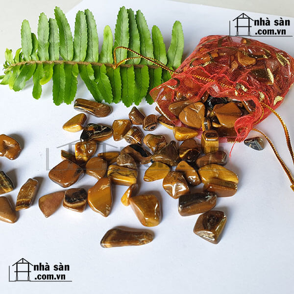 Túi Tài Lộc Đá Mắt Hổ Vàng Túi Tài Lộc Đá Mắt Hổ Vàng