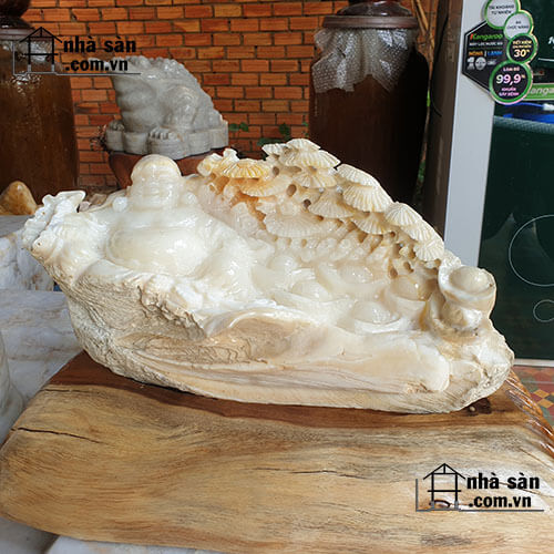 Vỏ Sò Tai Tượng 60kg Điêu Khắc Thành Tượng Phật Di Lạc 01