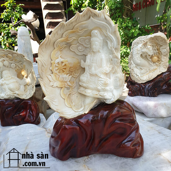 Vỏ Sò Tai Tượng Điêu Khắc Phật Quan Âm Phong Thủy